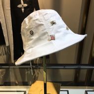 Burberry Badge Bucket Hat In White