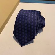 Burberry Classic Cut Monogram Print Silk Jacquard Tie In Blue