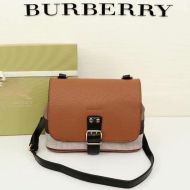Burberry Gowen Canvas And Leather Crossbody Bag In Brown