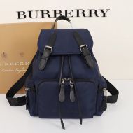 Burberry Medium Backpack In Logo Print ECONYL Navy Blue