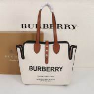 Burberry Medium Soft Cotton Canvas Belt Bag In Brown