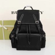 Burberry Rucksack Nylon And Leather In Black