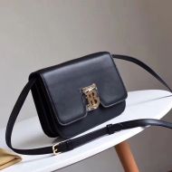 Burberry Small Leather TB Bag In Black
