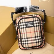 Burberry Vintage Check Crossbody Bag In Beige