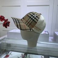 Burberry Vintage Check Two-tone Baseball Cap In White