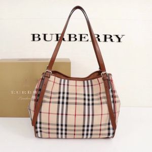 Burberry Canterbury Horseferry Check Tote In Brown