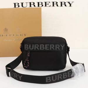 Burberry Logo Detail Crossbody Bag In Black