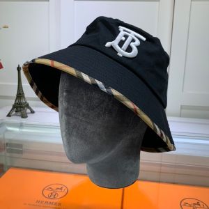 Burberry Monogram Motif Bucket Hat In Black