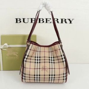 Burberry Novacek Pvc And Leather Shoulder Bag In Burgundy