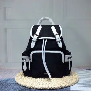 Burberry Nylon And Leather Rucksack In Black